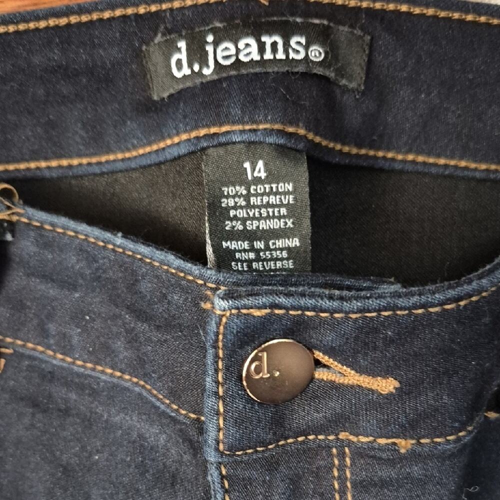 d. jeans Women's Size 14 Dark Blue Skinny Jeans - Picture 3 of 11